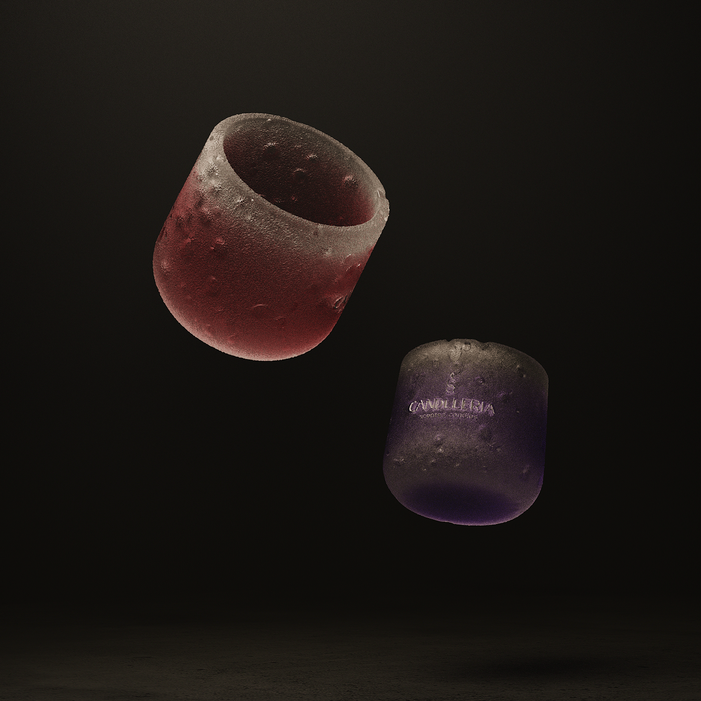 Candleria，3D printing，candle vase，packing design，