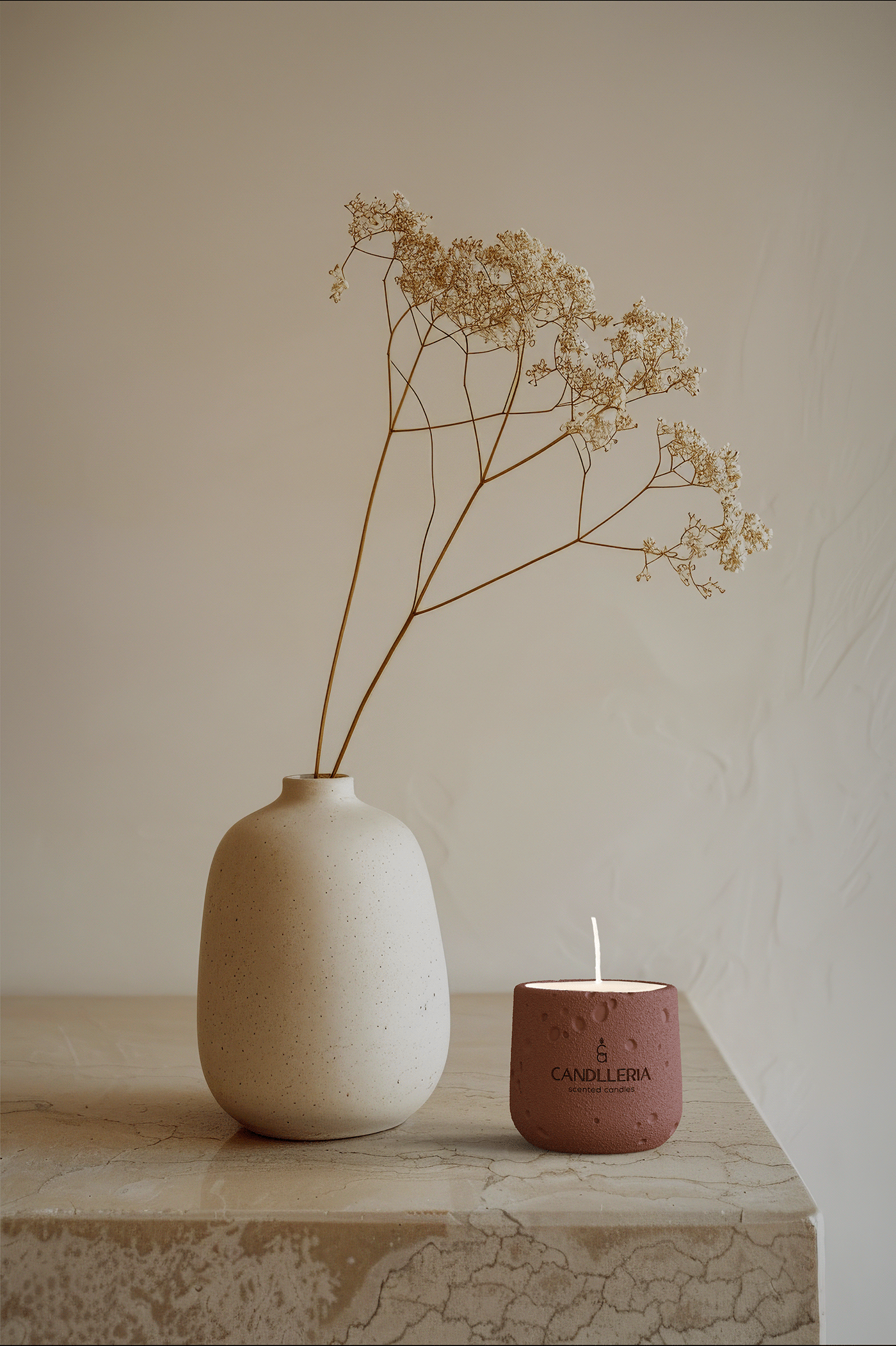 Candleria，3D printing，candle vase，packing design，