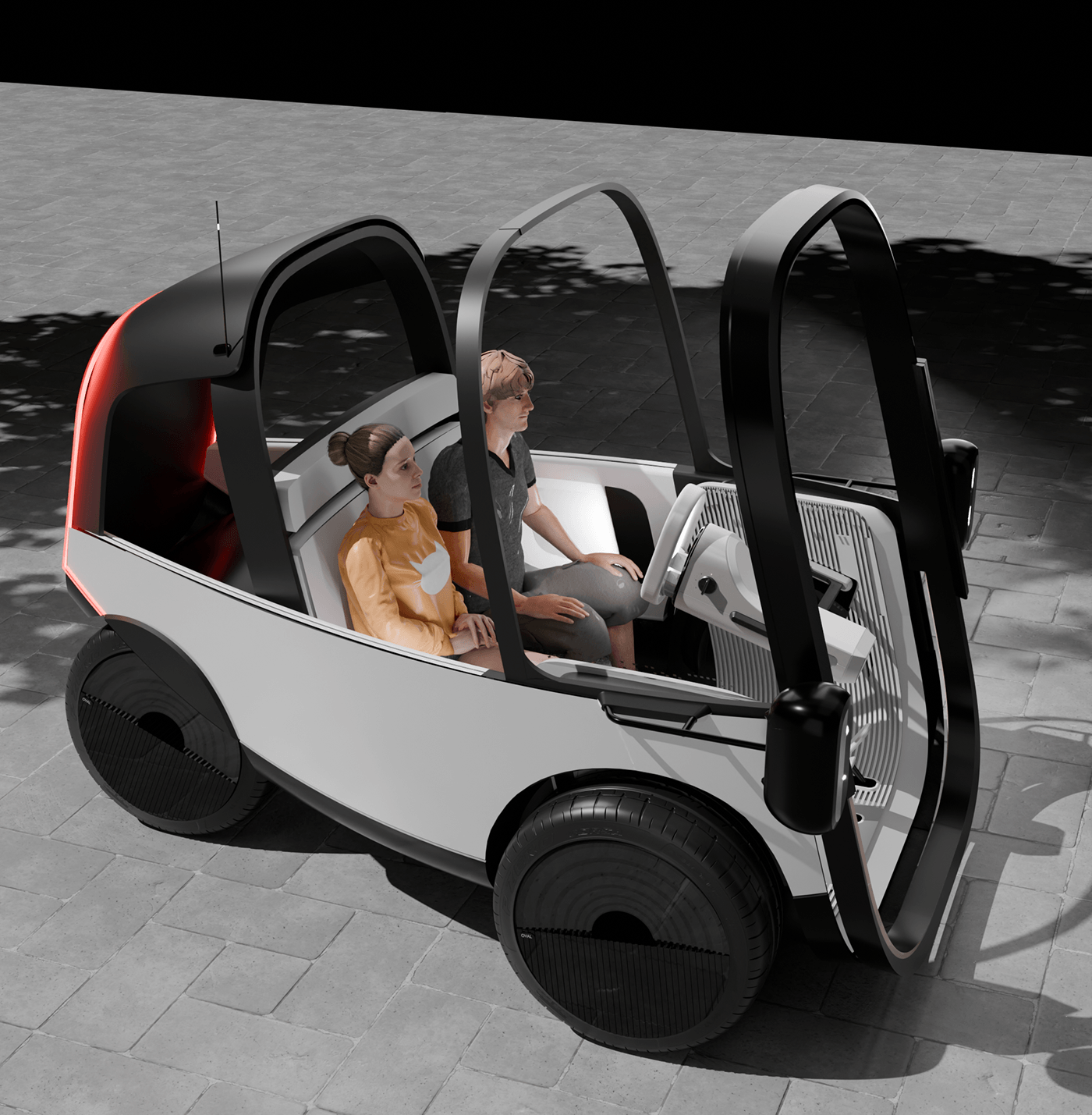 oval，Vertical direction，steering system ，