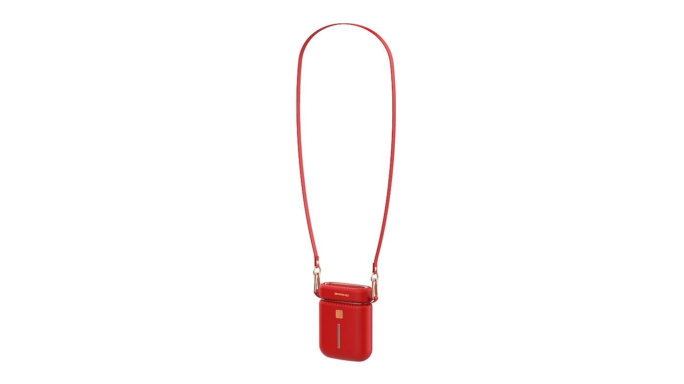 Blessbag，Fan，Hanging neck fan，Red fire，Turbofan，Small fan，Handheld fan，Hanging waist fan，