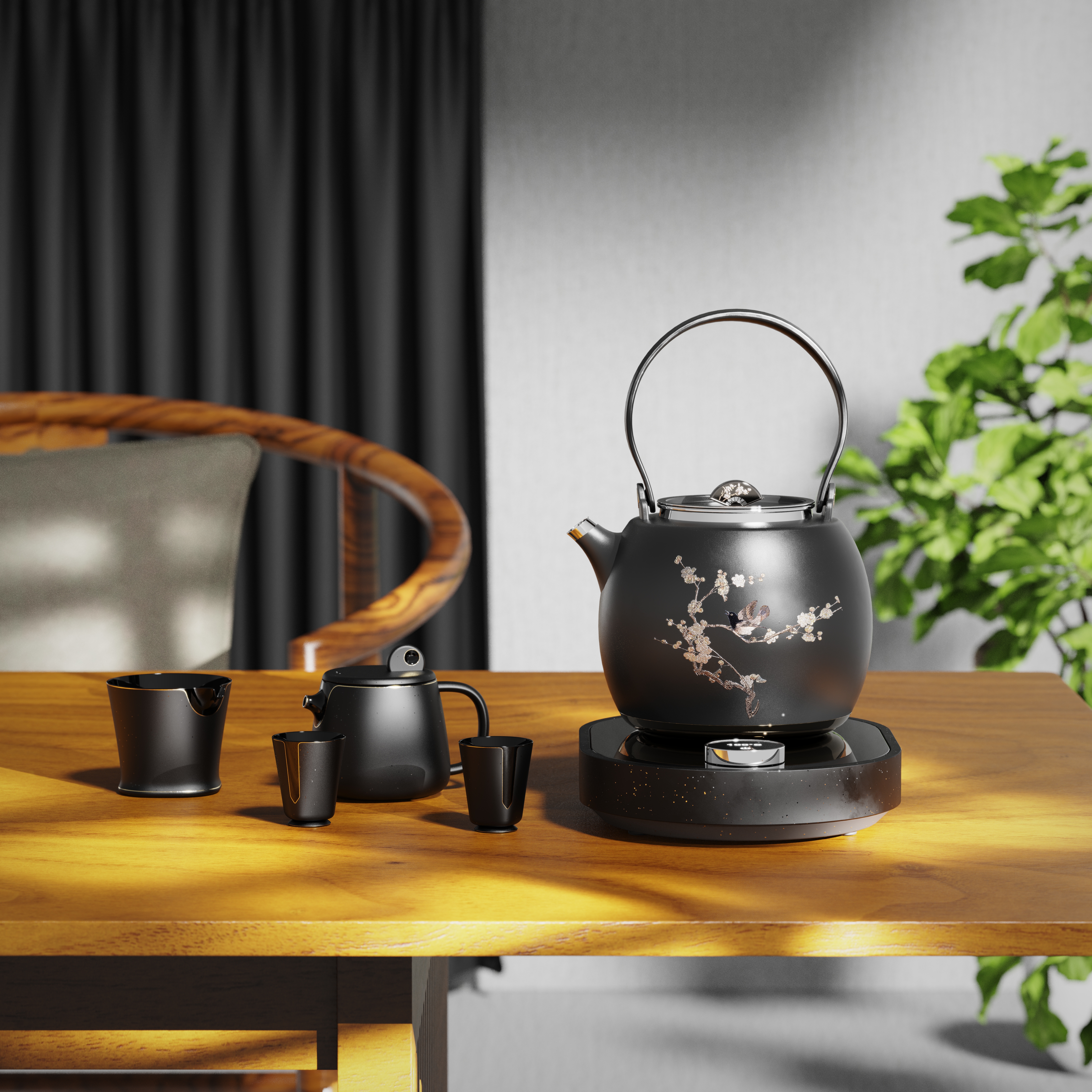 New Chinese style，small home appliances，Electric kettle，kettle，New National Tide，