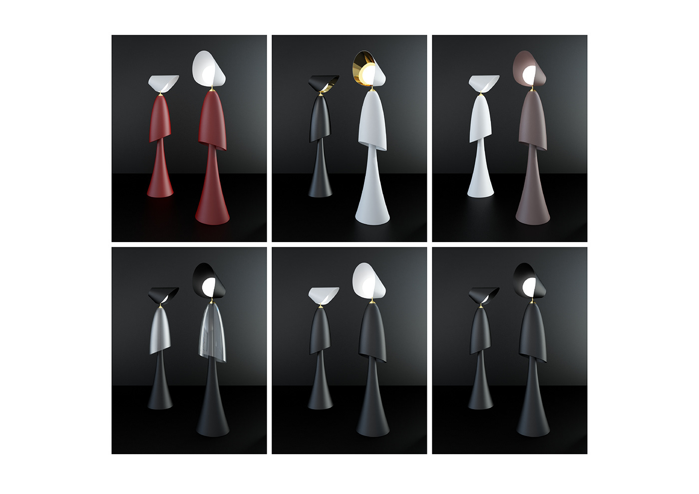 Ancilla，Floor lamp，personification，