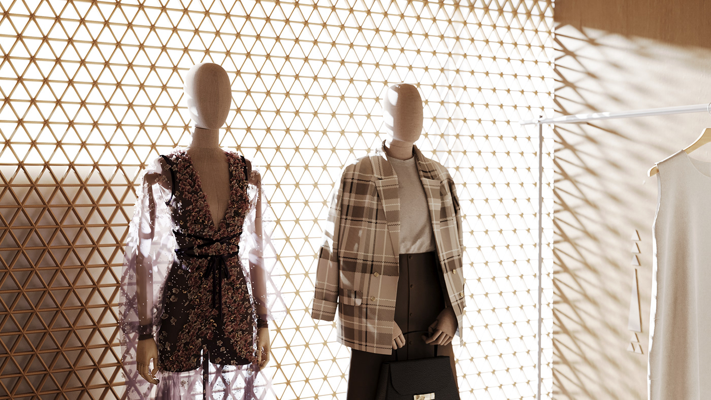 Fashion Stores，Commercial project，Interior design，