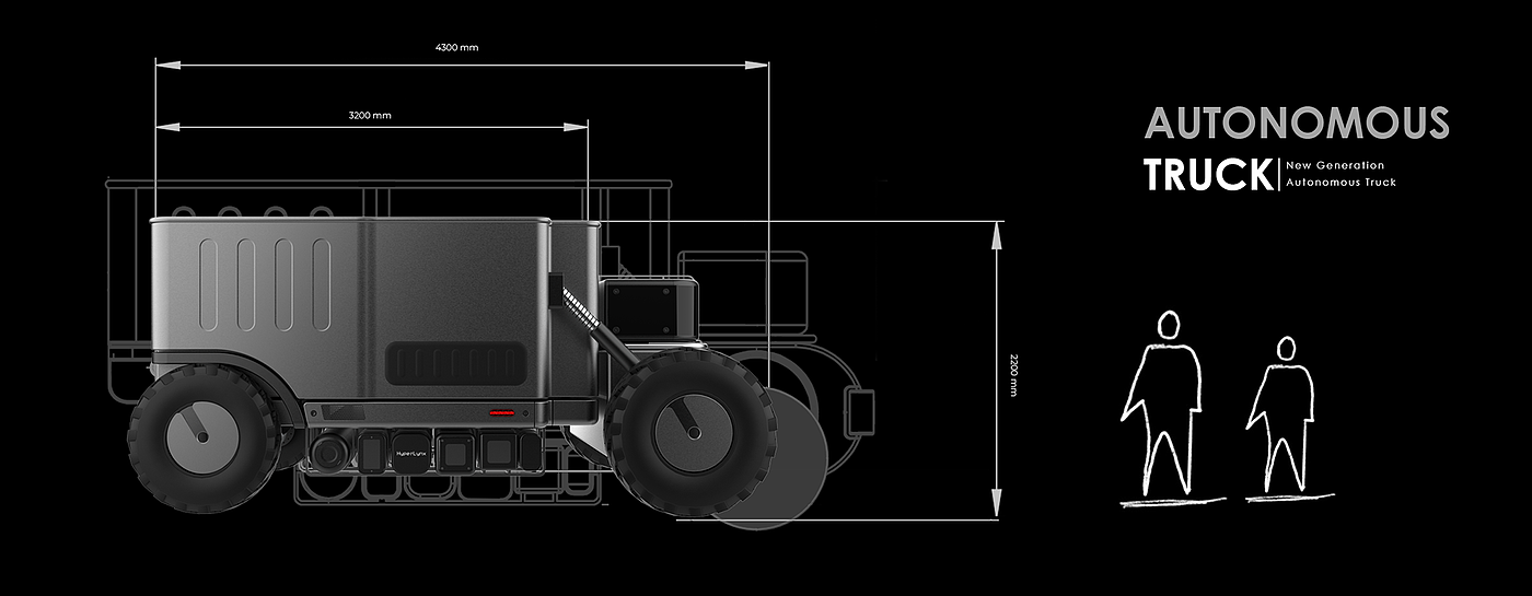 Hyperlynx，Cyberpunk，Automatic driving，truck，