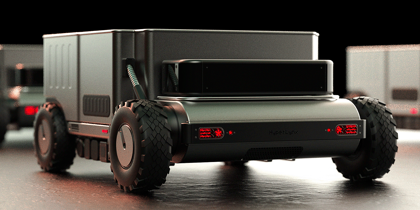 Hyperlynx，Cyberpunk，Automatic driving，truck，