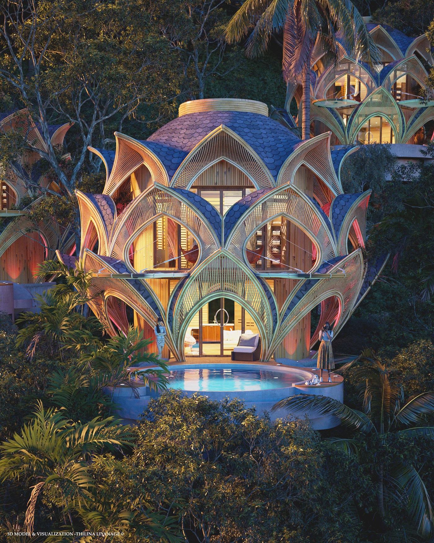 Bamboo，Single Room，villa，