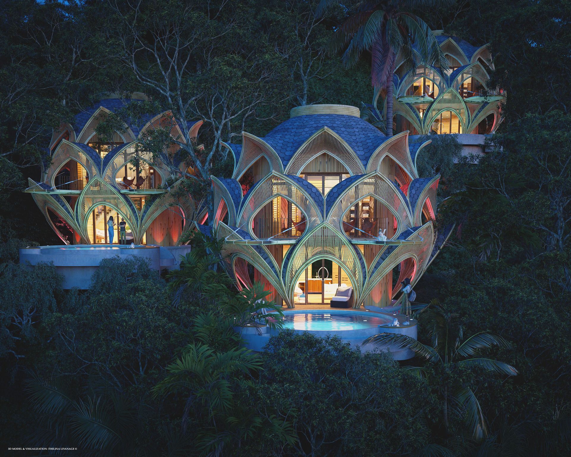 Bamboo，Single Room，villa，