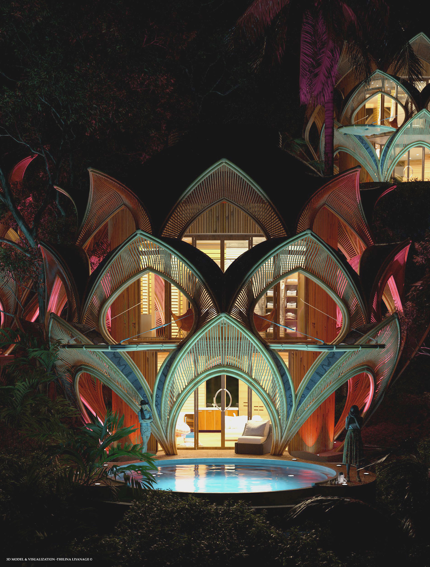 Bamboo，Single Room，villa，