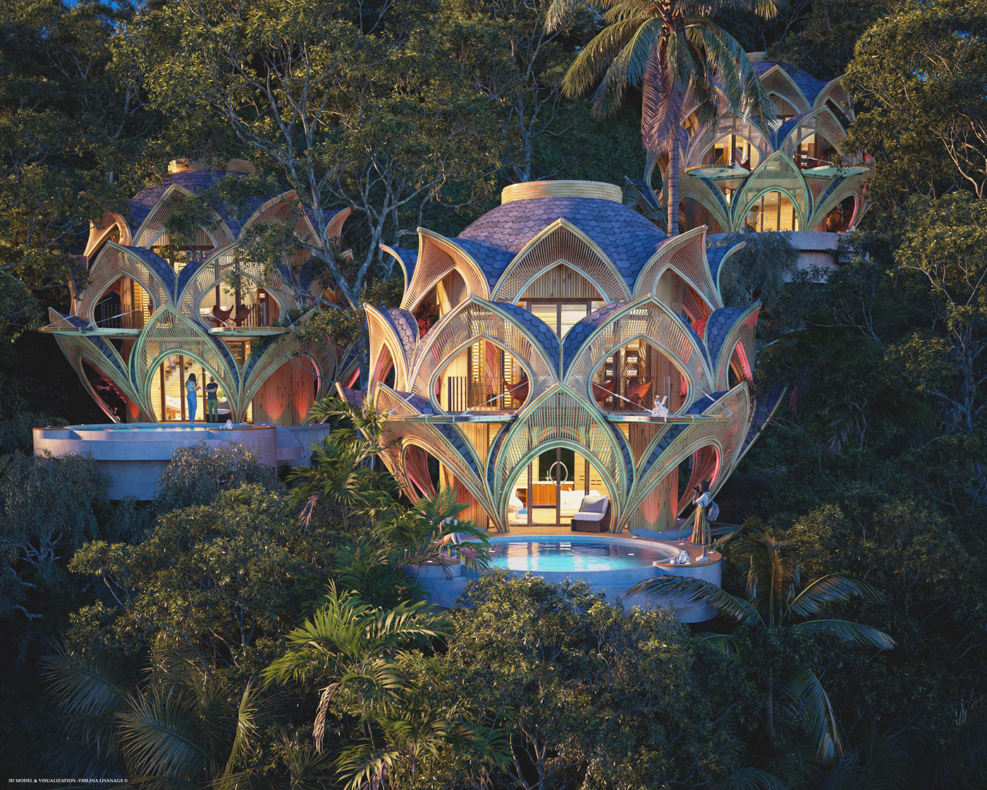 Bamboo，Single Room，villa，