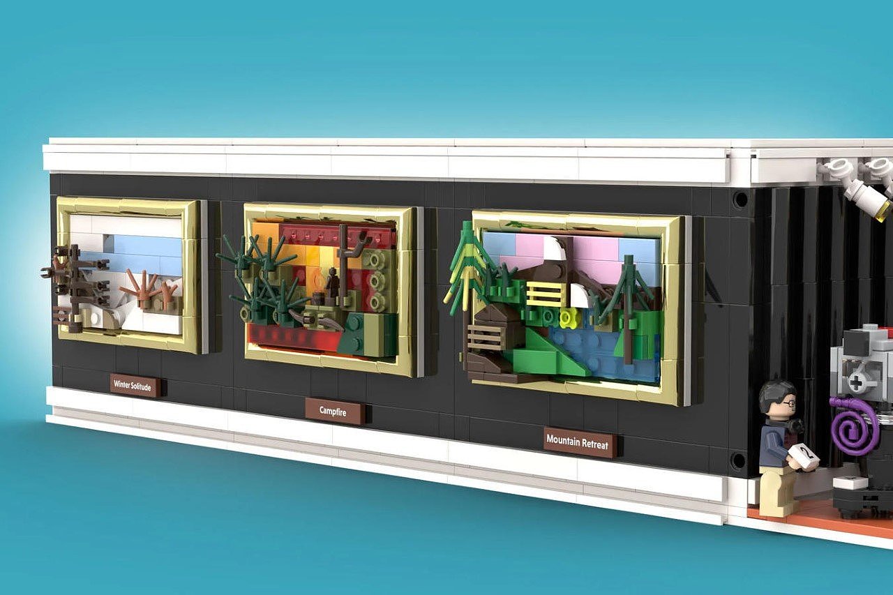 Foldable，Miniature Art Gallery，Lego，