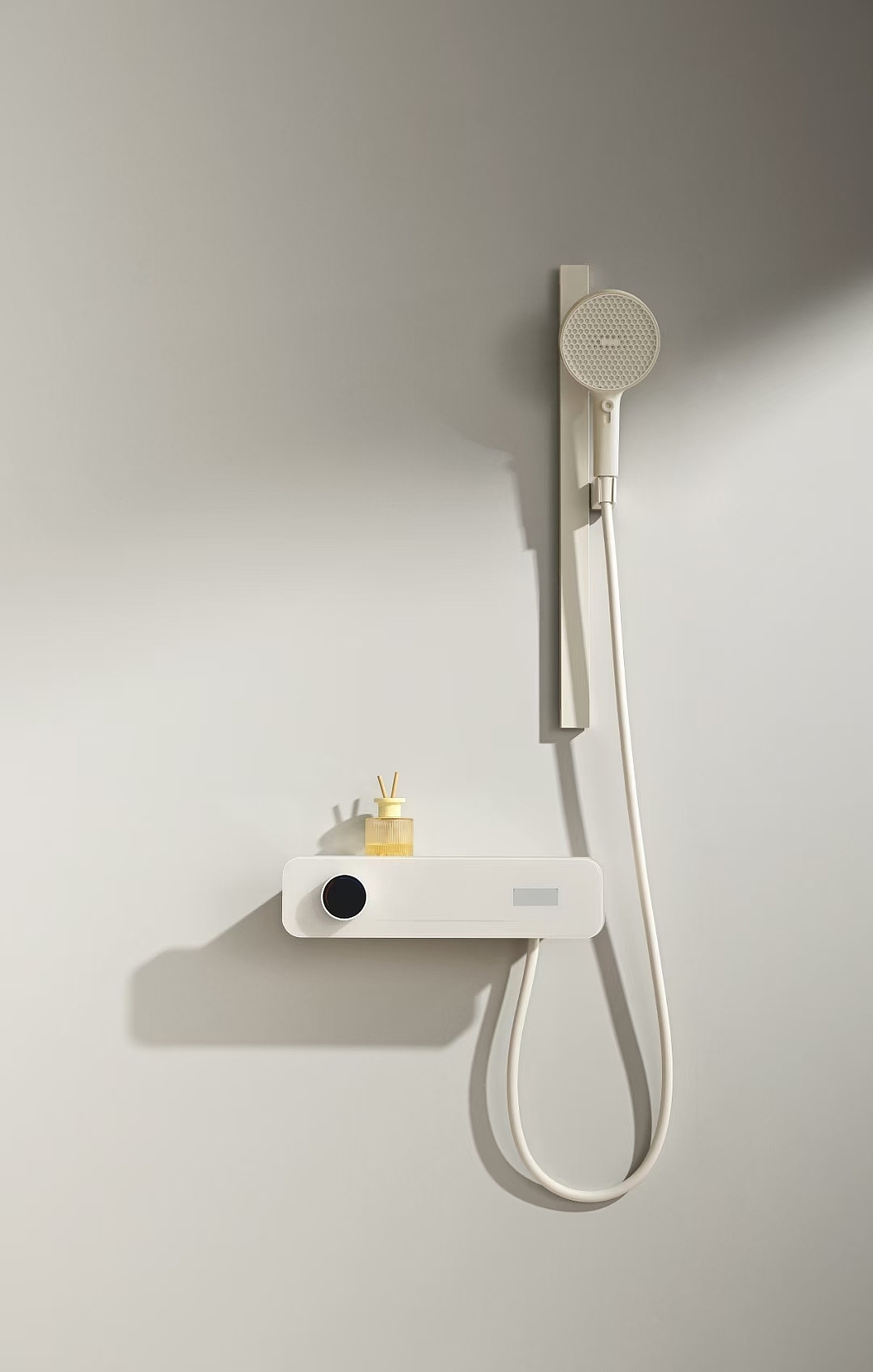 Minimalist，shower，water tap，Digital display，Atmosphere lamp，