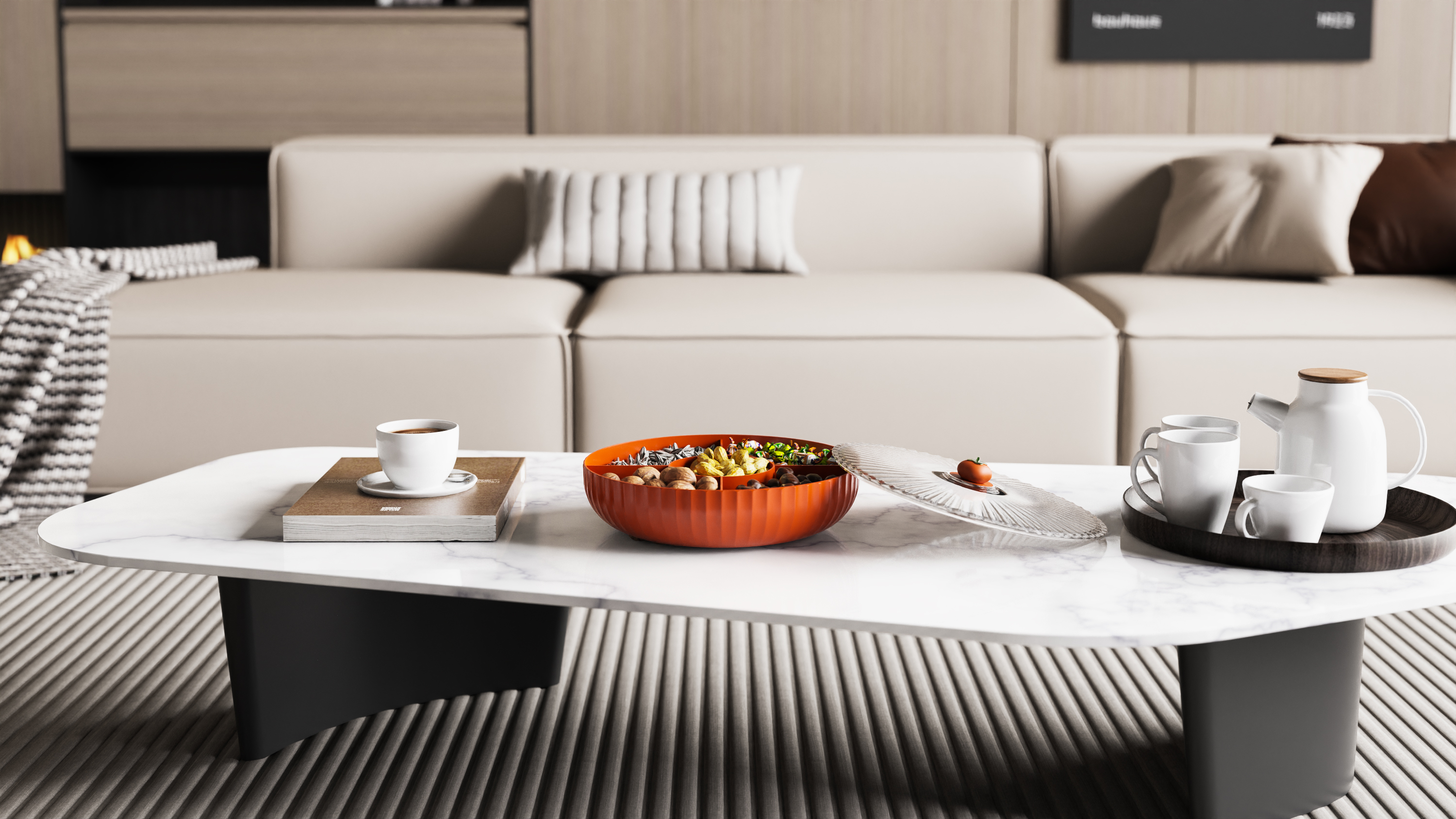 Fruit tray，Candy tray，Dried fruit box，National tide，persimmon，Wishful thinking，