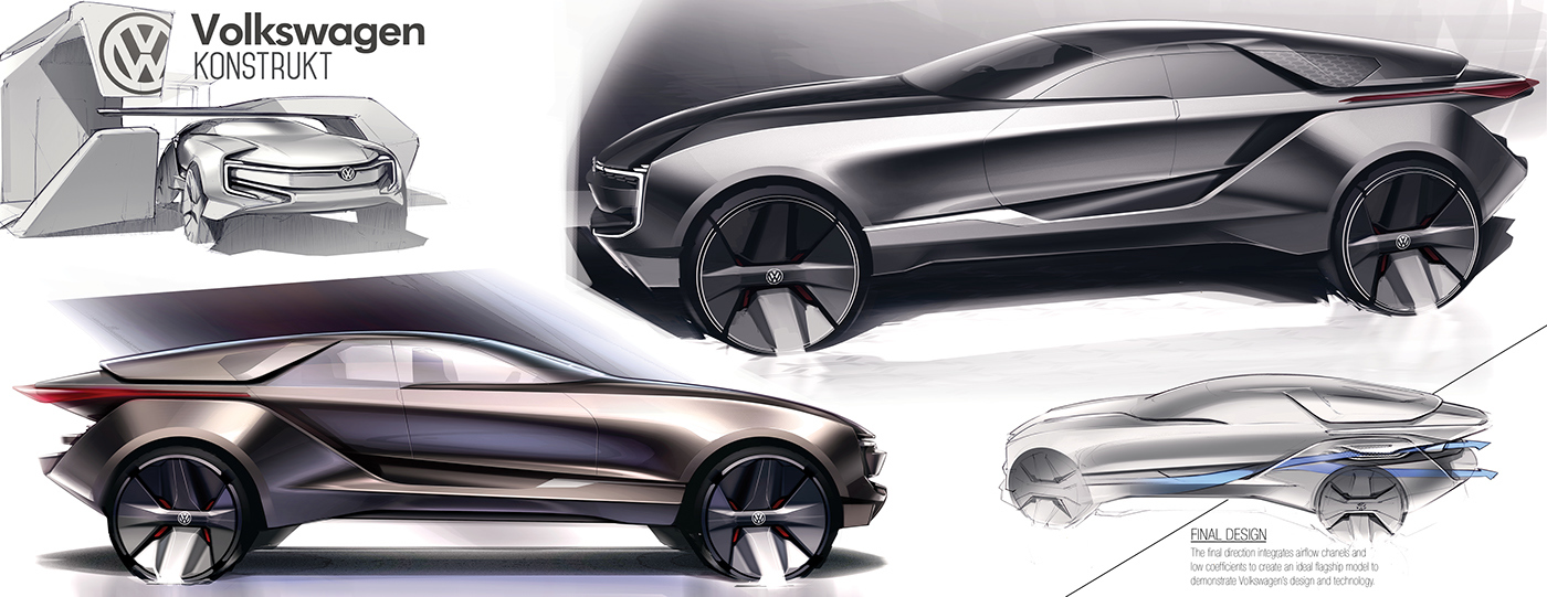 public，Germany，automobile，concept，vehicle，Model，Hand drawn，