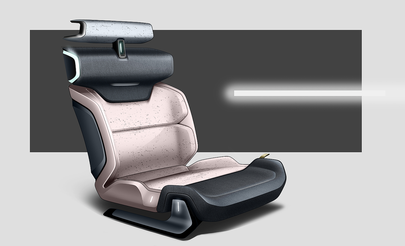 Car seat, seat, concept car seat，