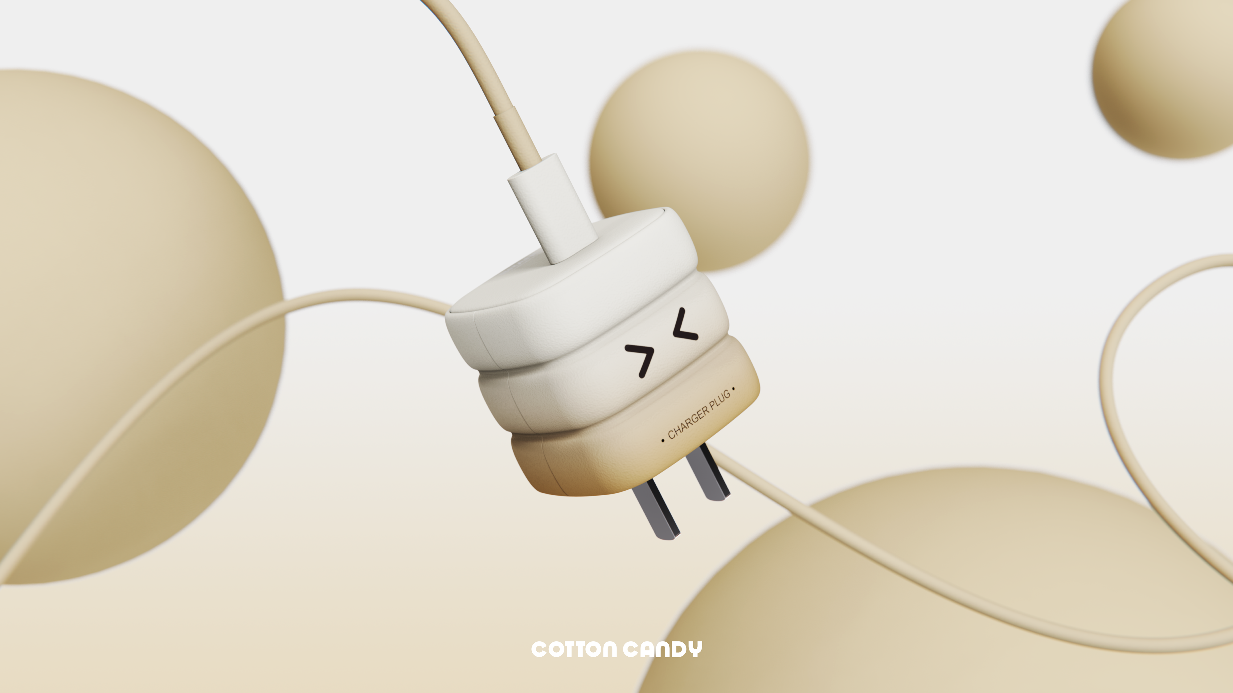 Charging head，spun sugar，Mellow，Simplicity，lovely，Gradual change，Vacuum packaging，packing，