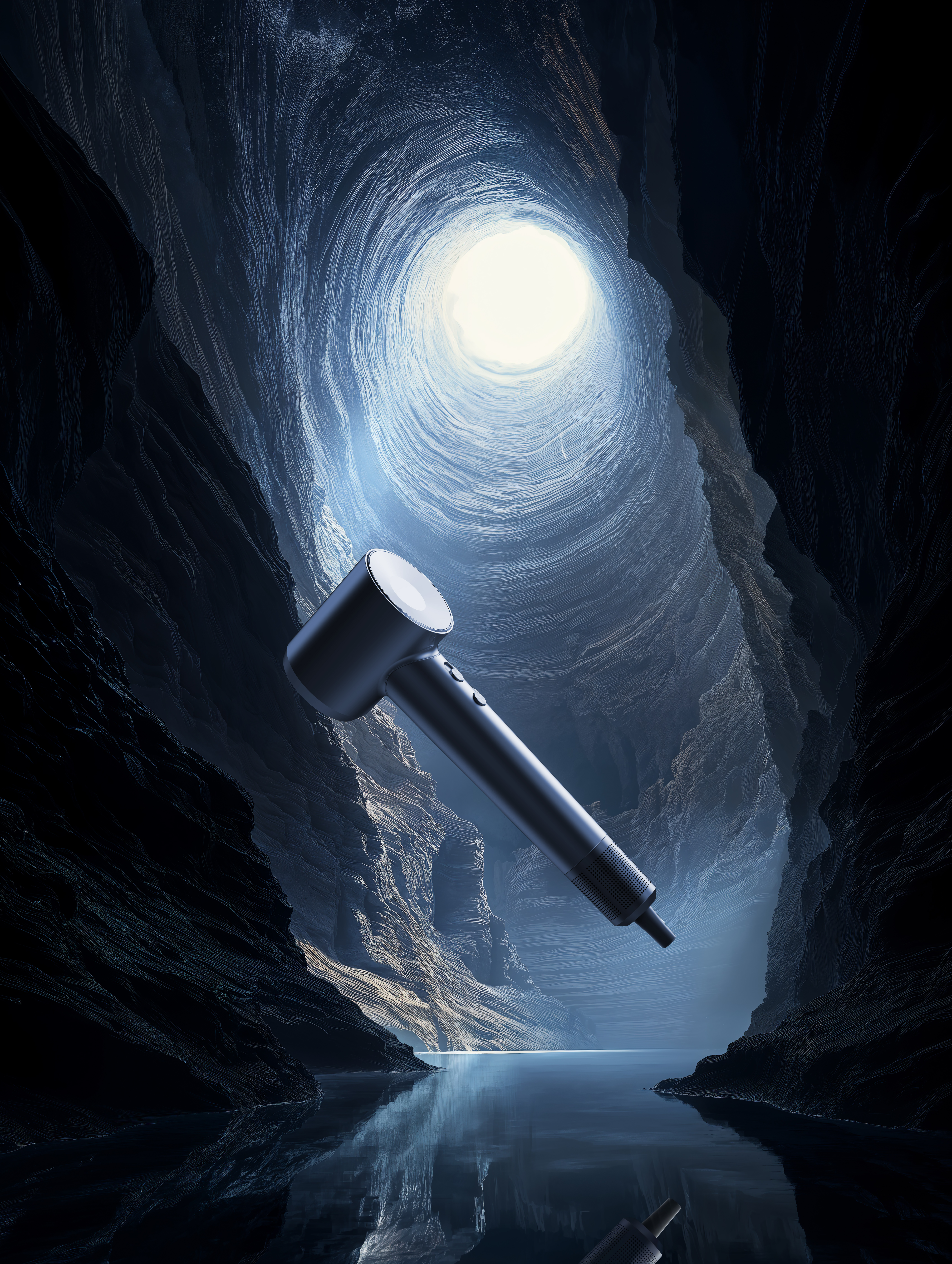 AI Product Photography，xyz laboratory，hair drier，Leifen，ai，Product photography，Rendering，E-commerce diagram，