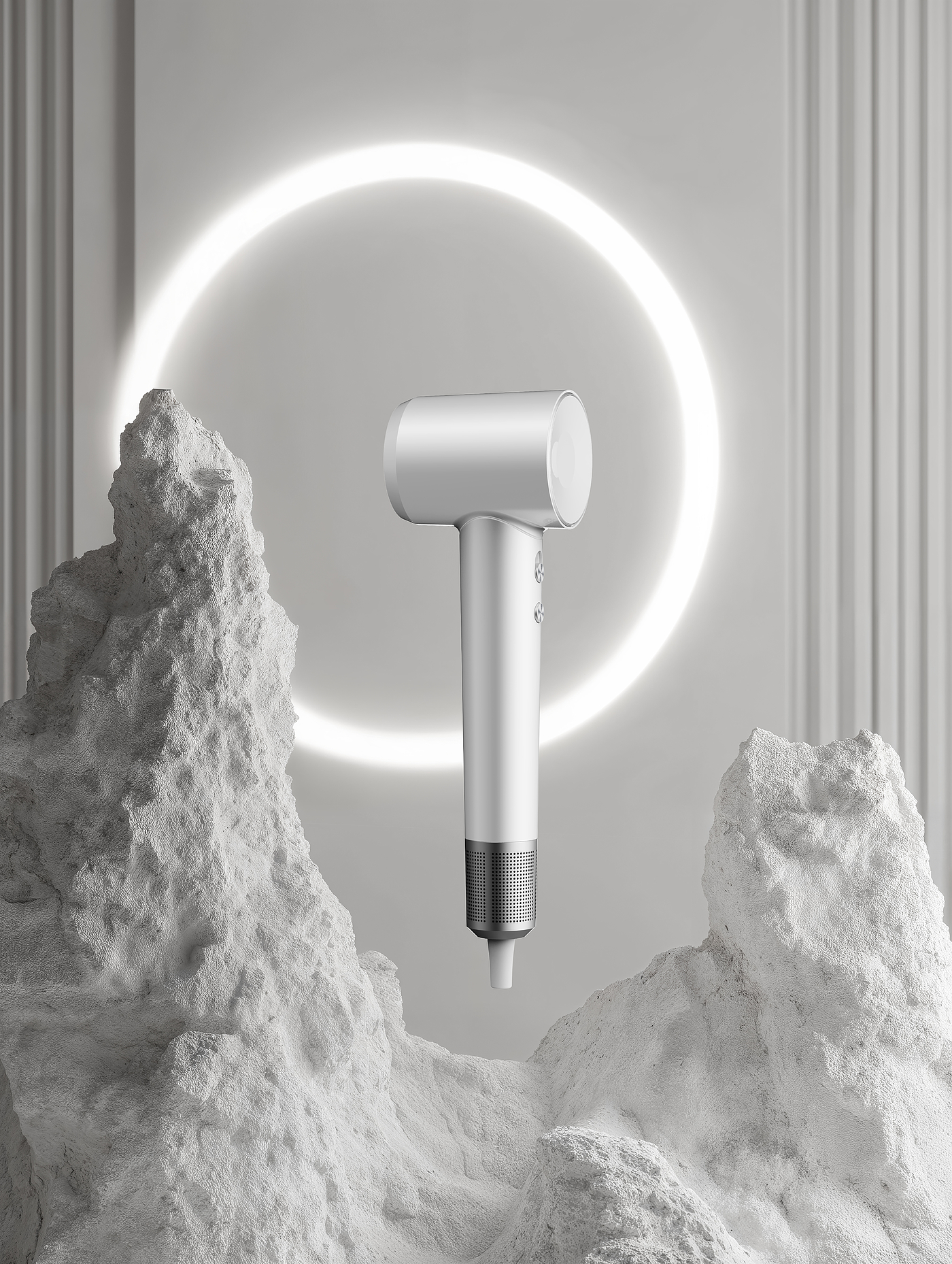 AI Product Photography，xyz laboratory，hair drier，Leifen，ai，Product photography，Rendering，E-commerce diagram，