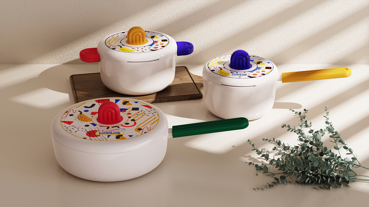 Pot design，Die-casting cookware，Aluminum pot，cookware，Appearance design，Design，vacuum cup，glass，