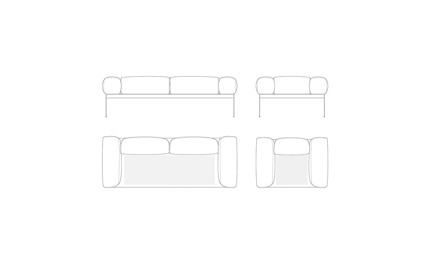 Outdoor furniture，Simplicity，horn，