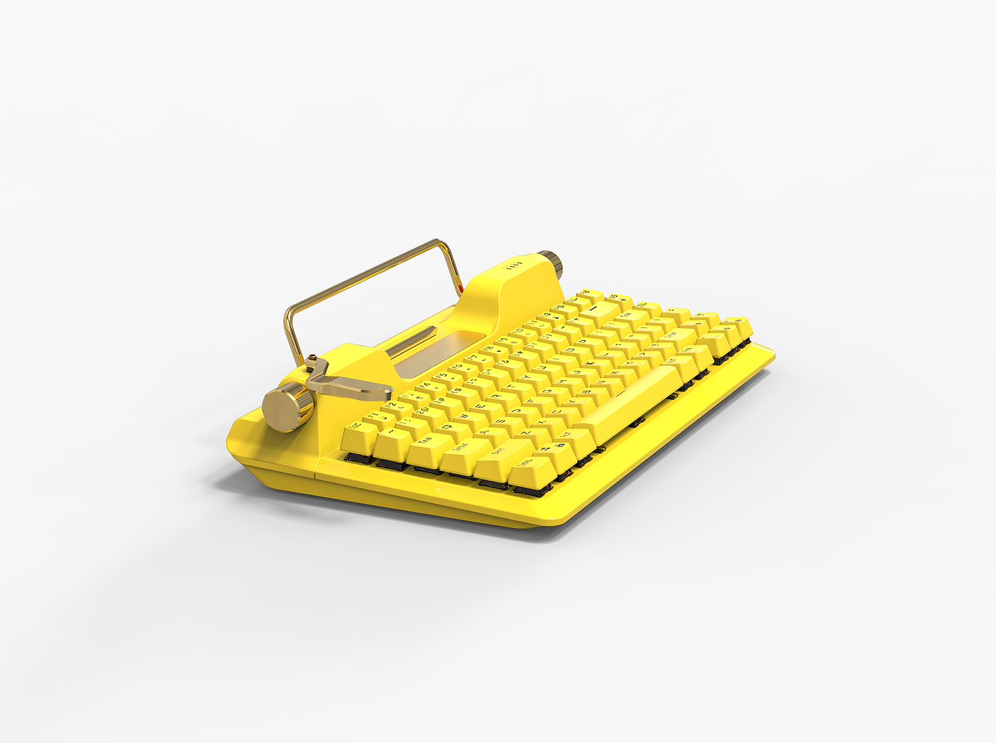 Typewriter keyboard with stand re-upgrade，High Low Key，Three-mode mobile equipment，