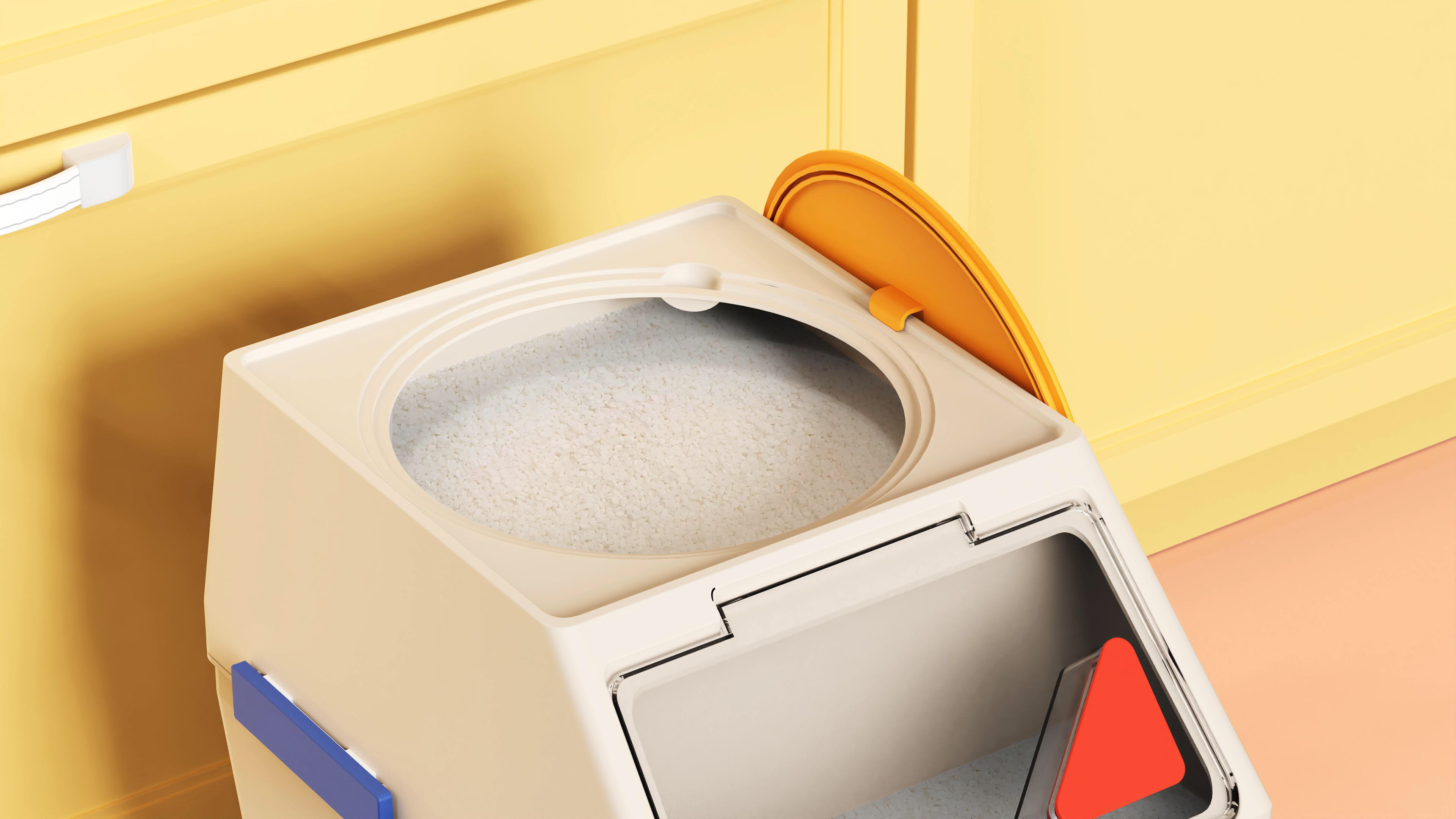 Rice bucket，Daily Necessities，Grain storage barrel，miscellaneous grain barrel，