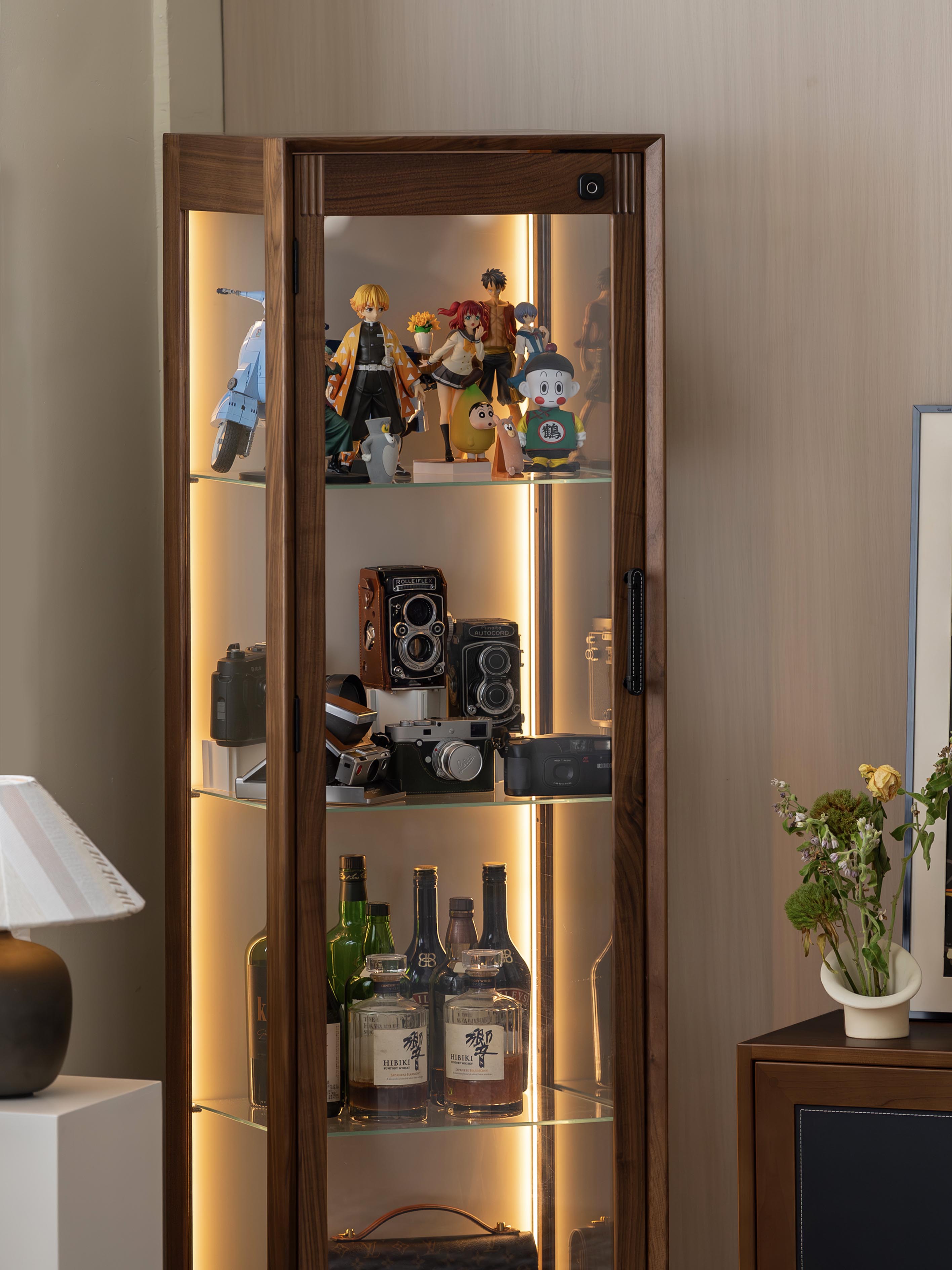 Original design，furniture design ，Display cabinet，Residential Furniture，Solid wood furniture，Black walnut furniture，