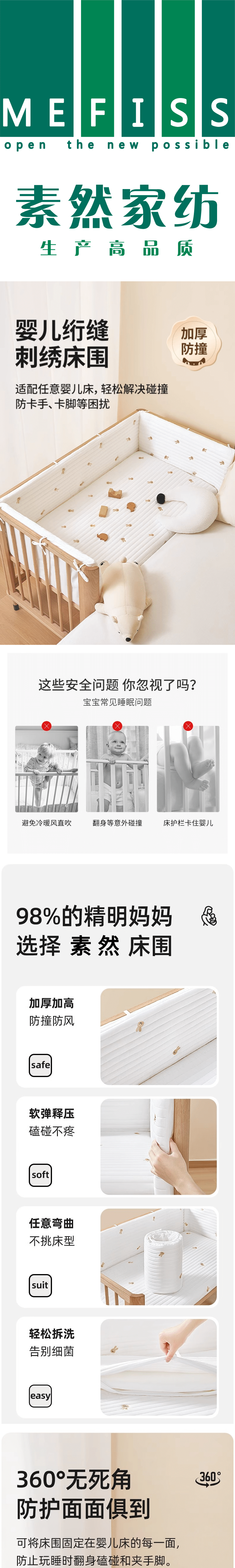 Bed circumference，Processing customization of maternal and infant products，Wooden bed，