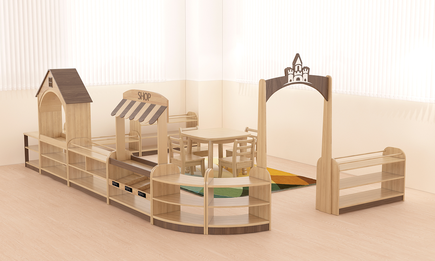 Children's furniture, nursery classroom furniture, kindergarten furniture, solid wood，