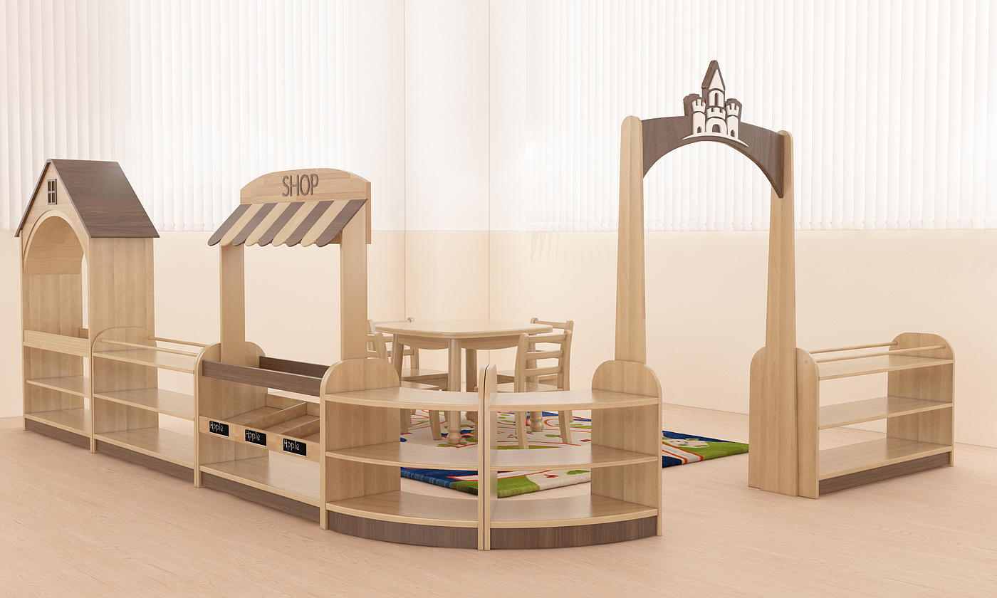 Children's furniture, nursery classroom furniture, kindergarten furniture, solid wood，