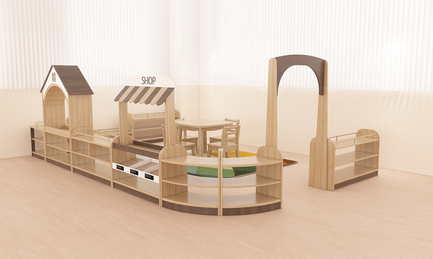 Children's furniture, nursery classroom furniture, kindergarten furniture, solid wood，