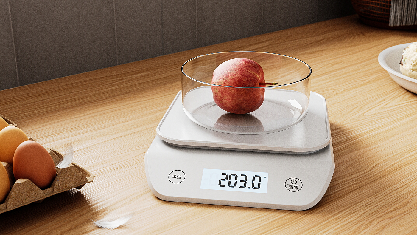 kitchen scale，household electrical appliances，industrial design，