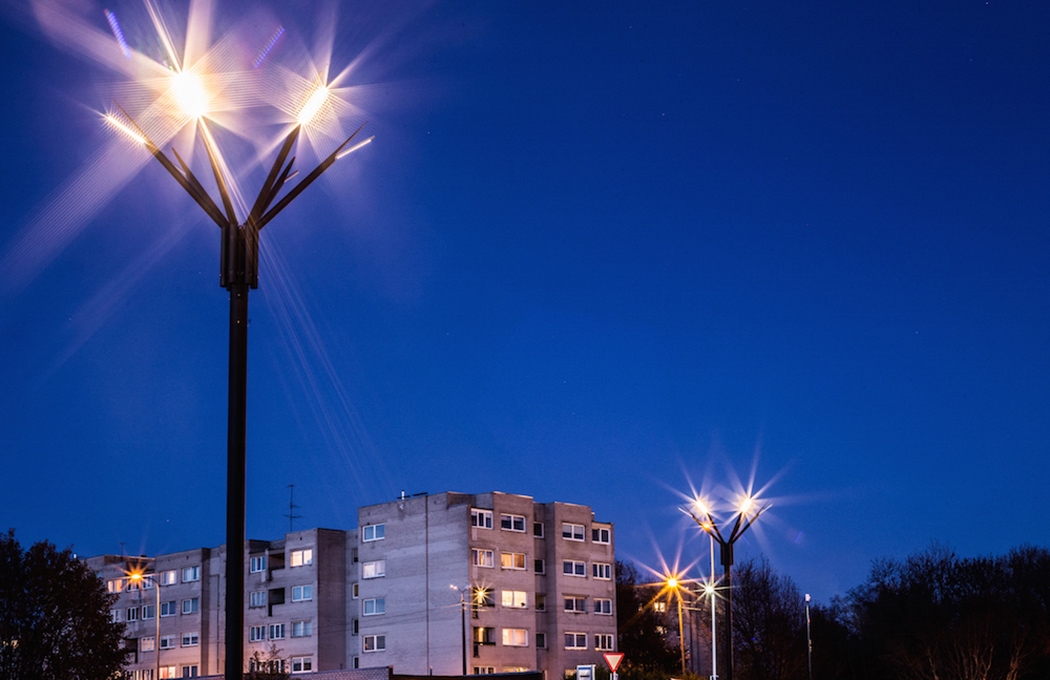Metal，Cornflower，street lamp，
