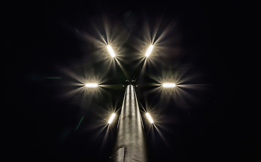Metal，Cornflower，street lamp，