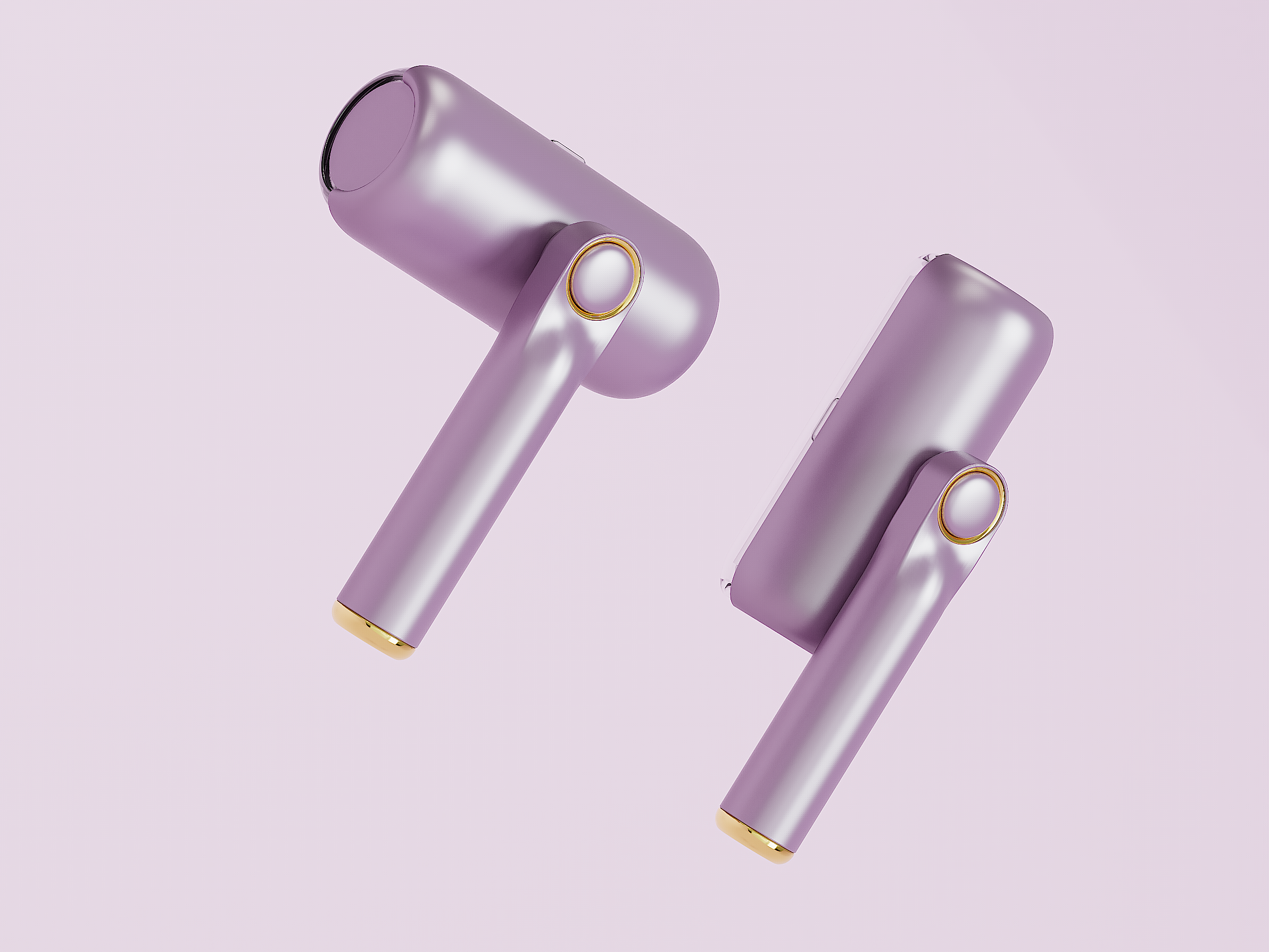 Hair sticking device，fold，Leifen，industrial design，