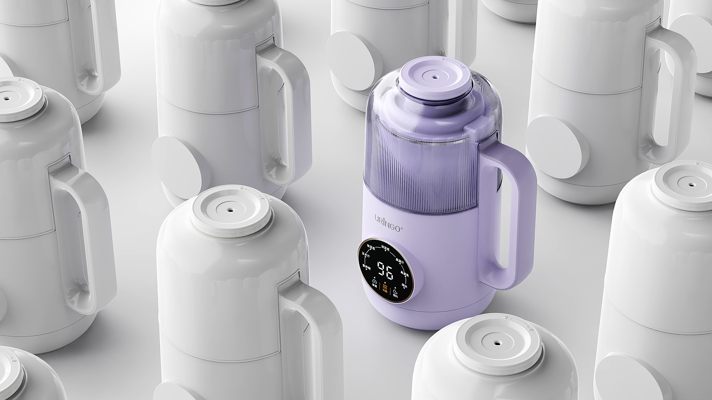 Soybean Milk machine，Colorful jingle，Wall breaker，Mute，product design，