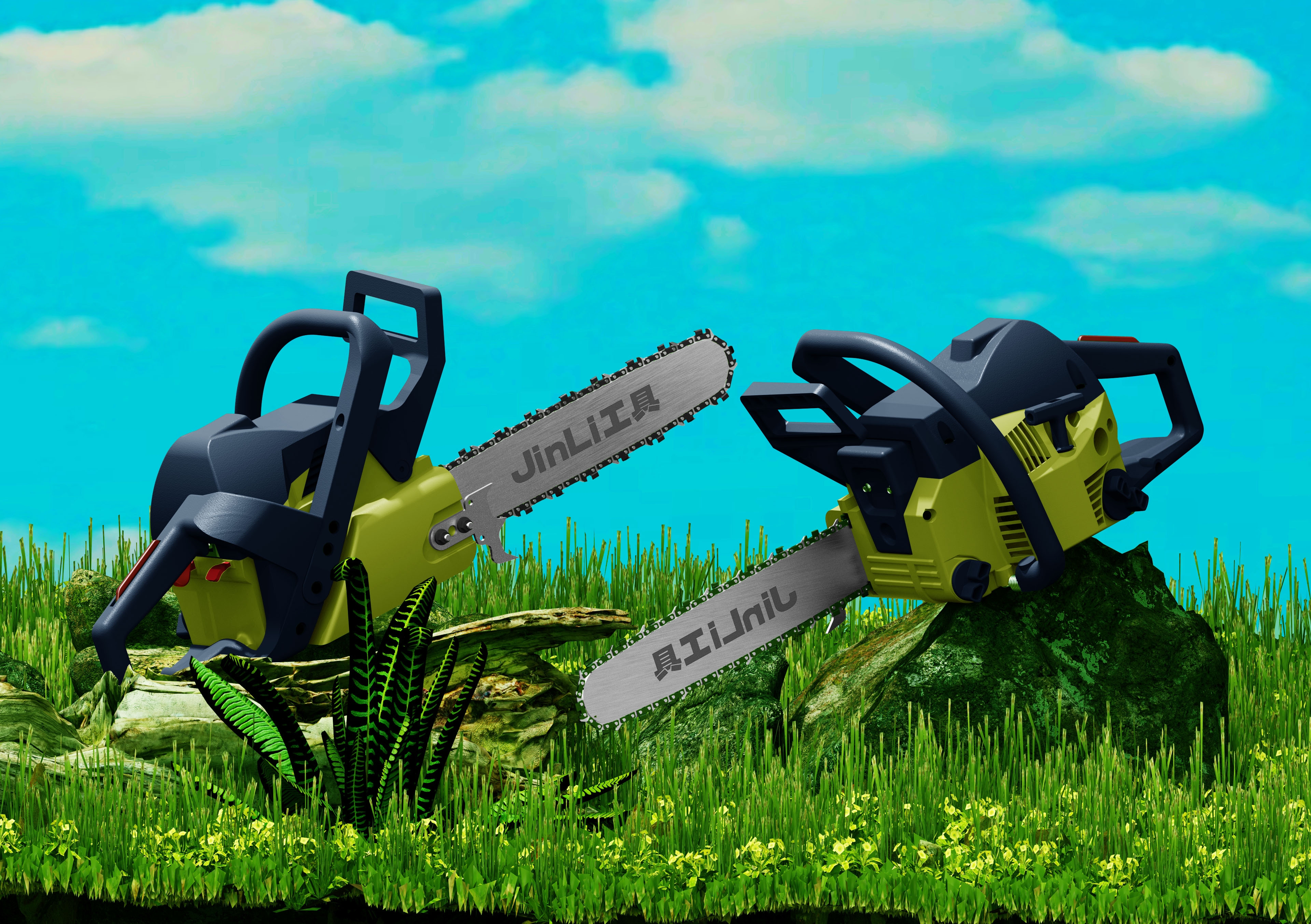 Electric tool，Gasoline saw，saw，Electrical products，tool，Hardware tools，machine design，product design，