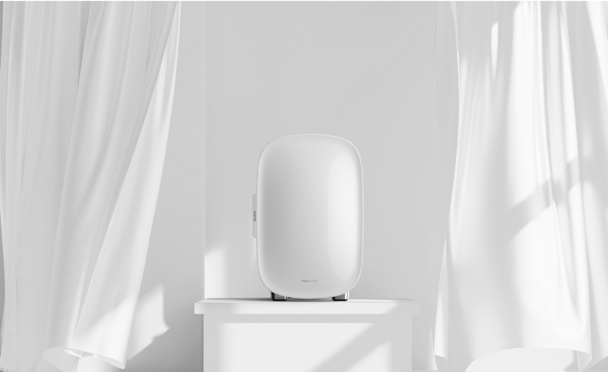 Refrigerator，Cosmetics，Beauty makeup，product design，industrial design，summer，Bubble，curved surface，