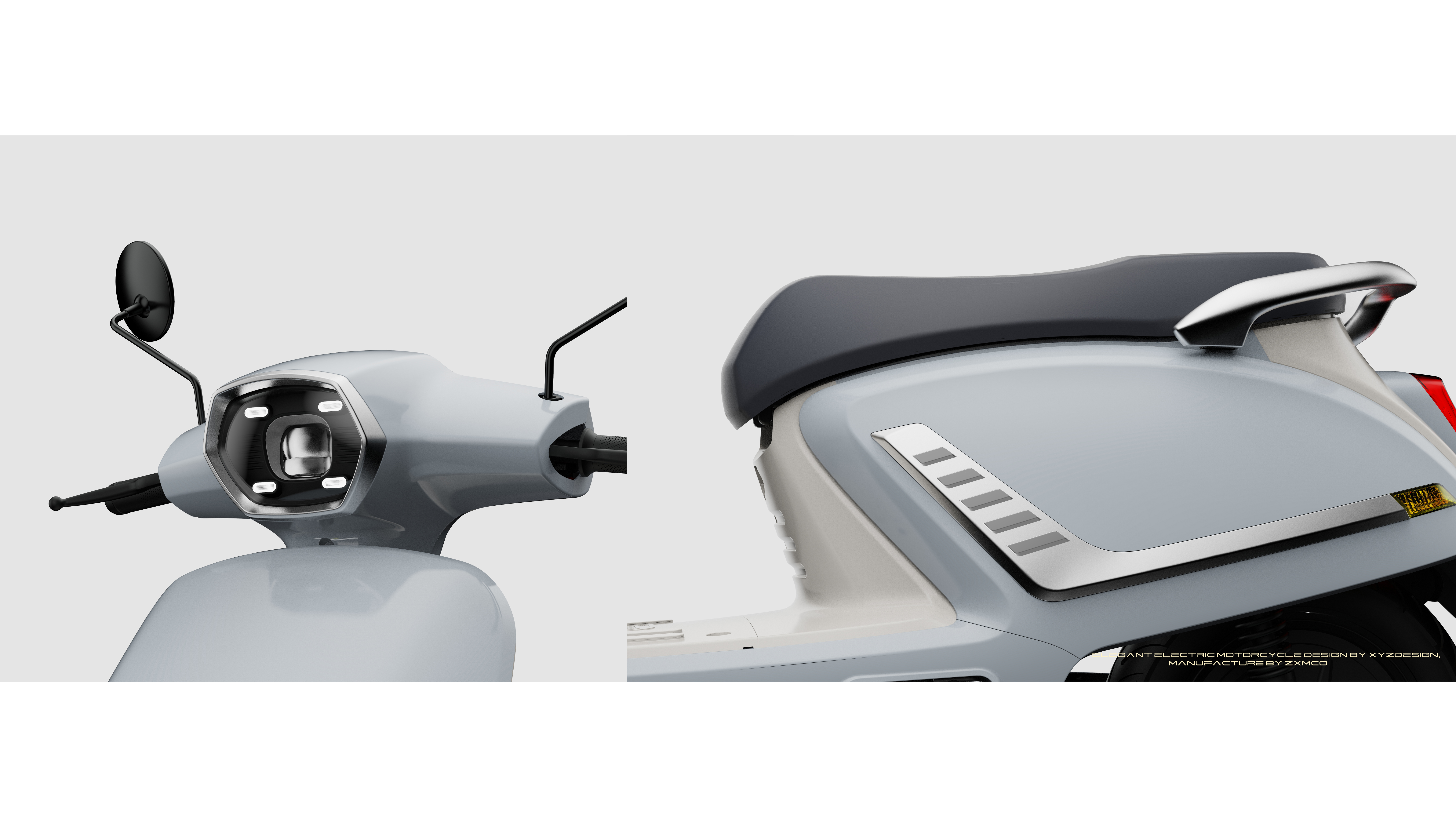 Retro electric motorcycle, transportation，