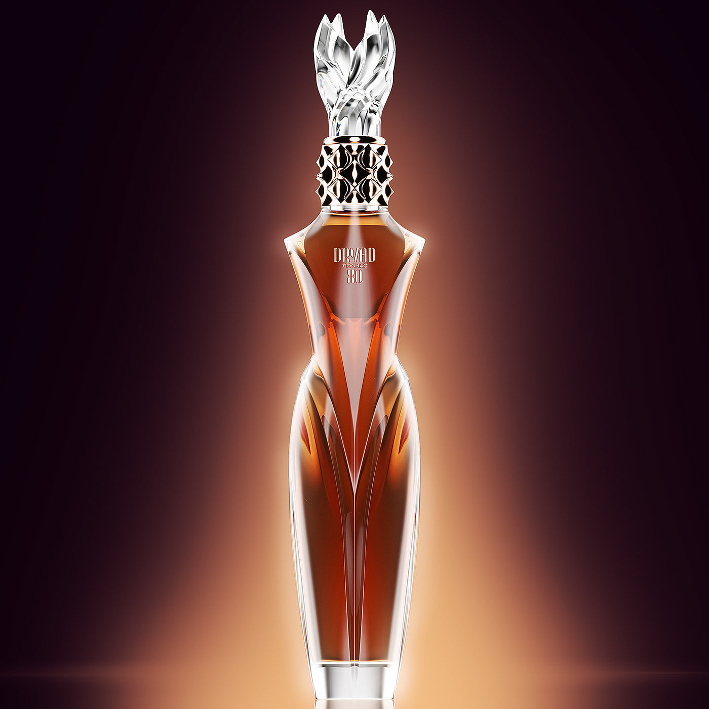 Crystal glass，curve，Bottle body design，Whisky，