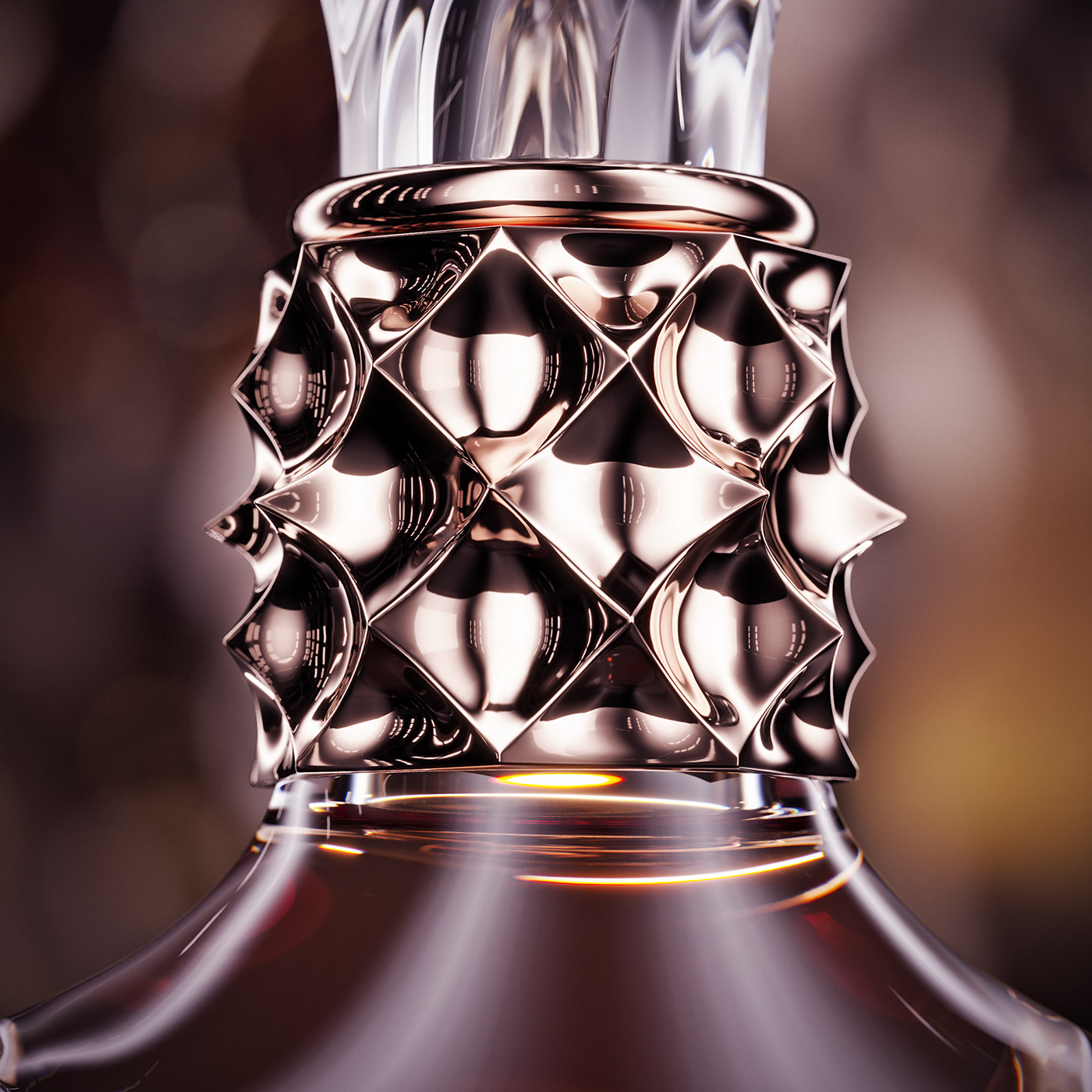 Crystal glass，curve，Bottle body design，Whisky，