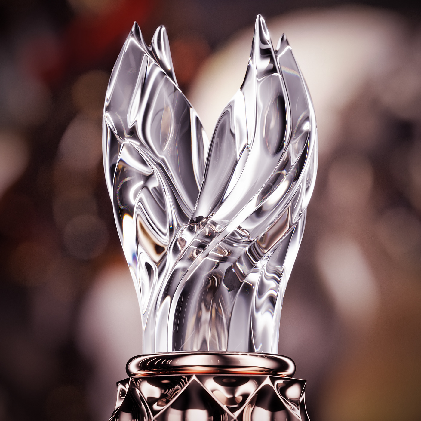 Crystal glass，curve，Bottle body design，Whisky，