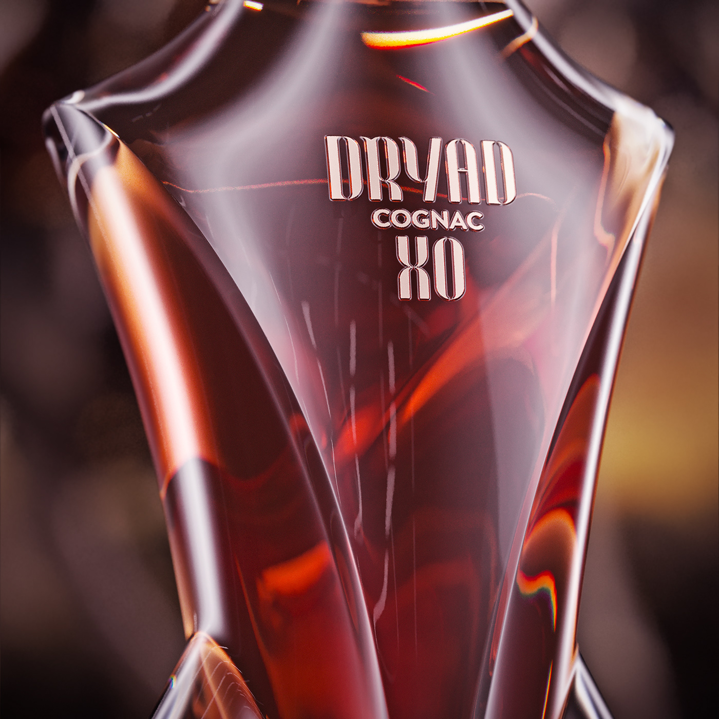 Crystal glass，curve，Bottle body design，Whisky，