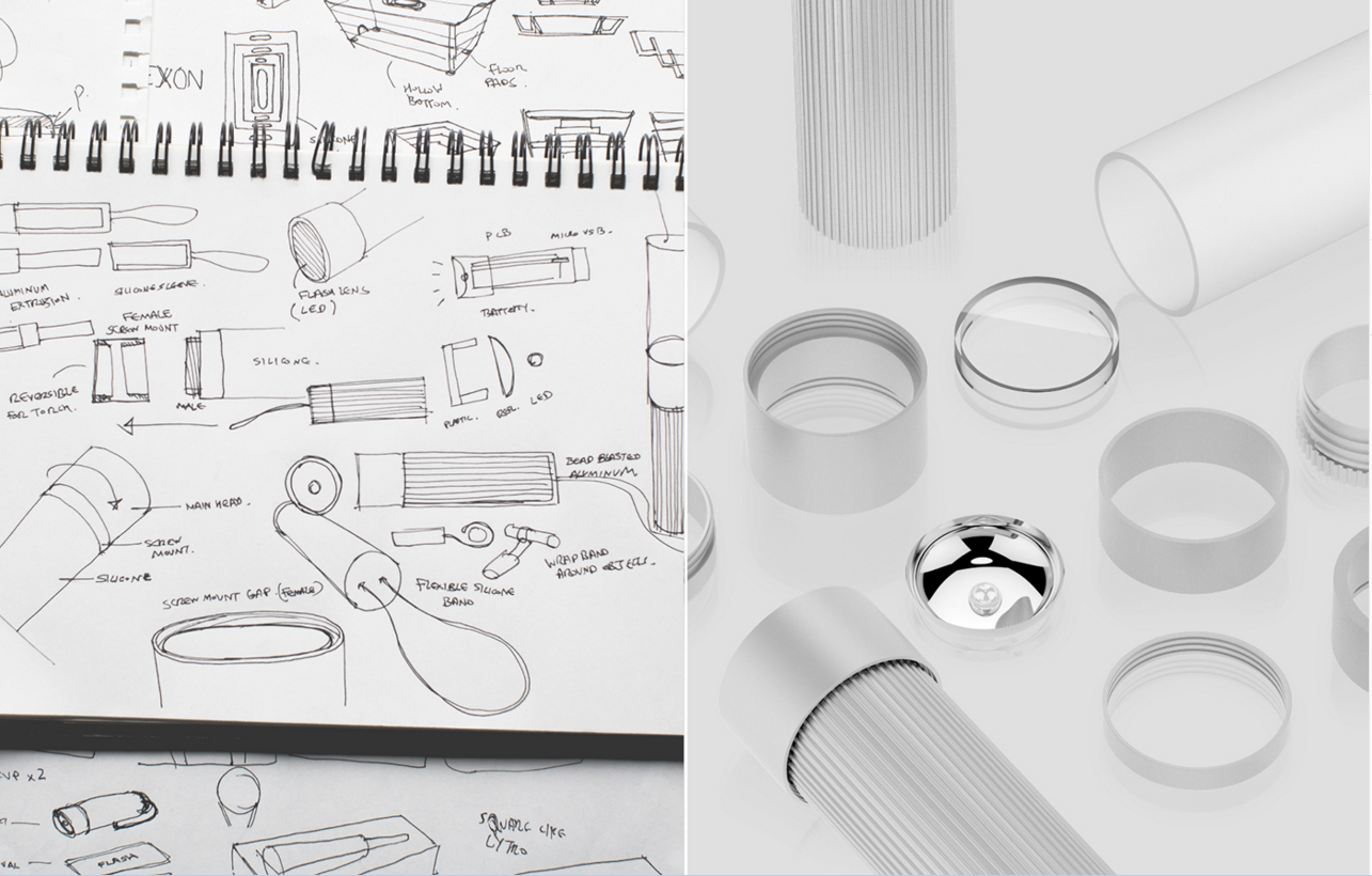 muji，led，Aluminum lamp，