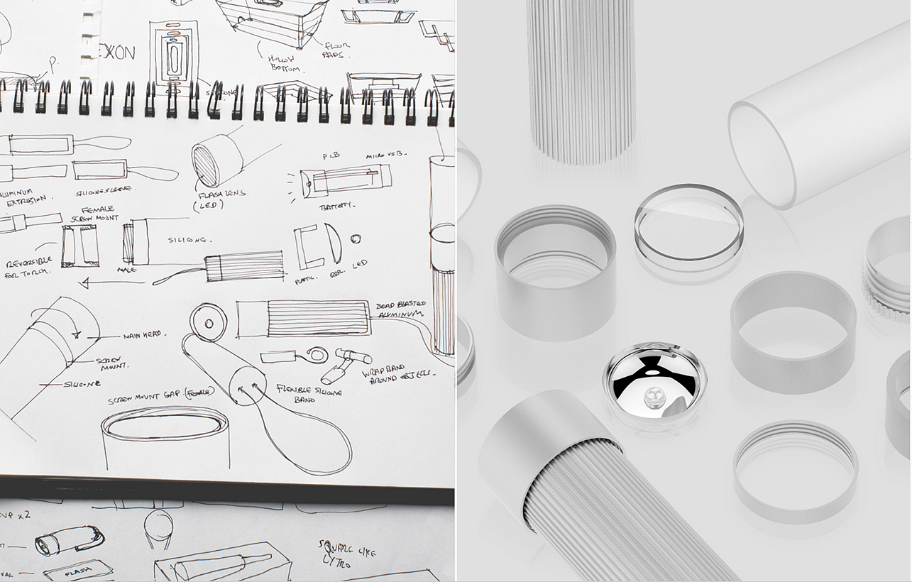 muji，led，Aluminum lamp，