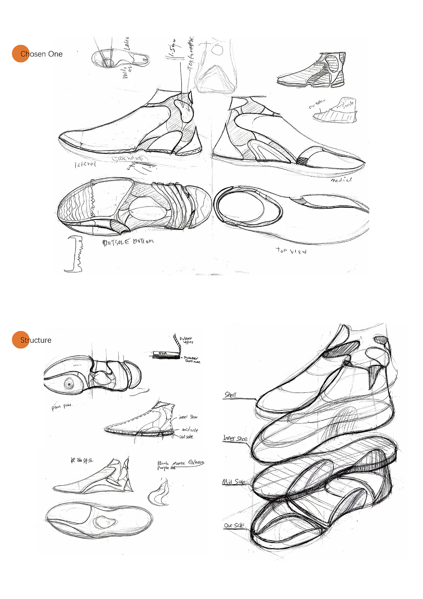 Shoe design, sneaker design，