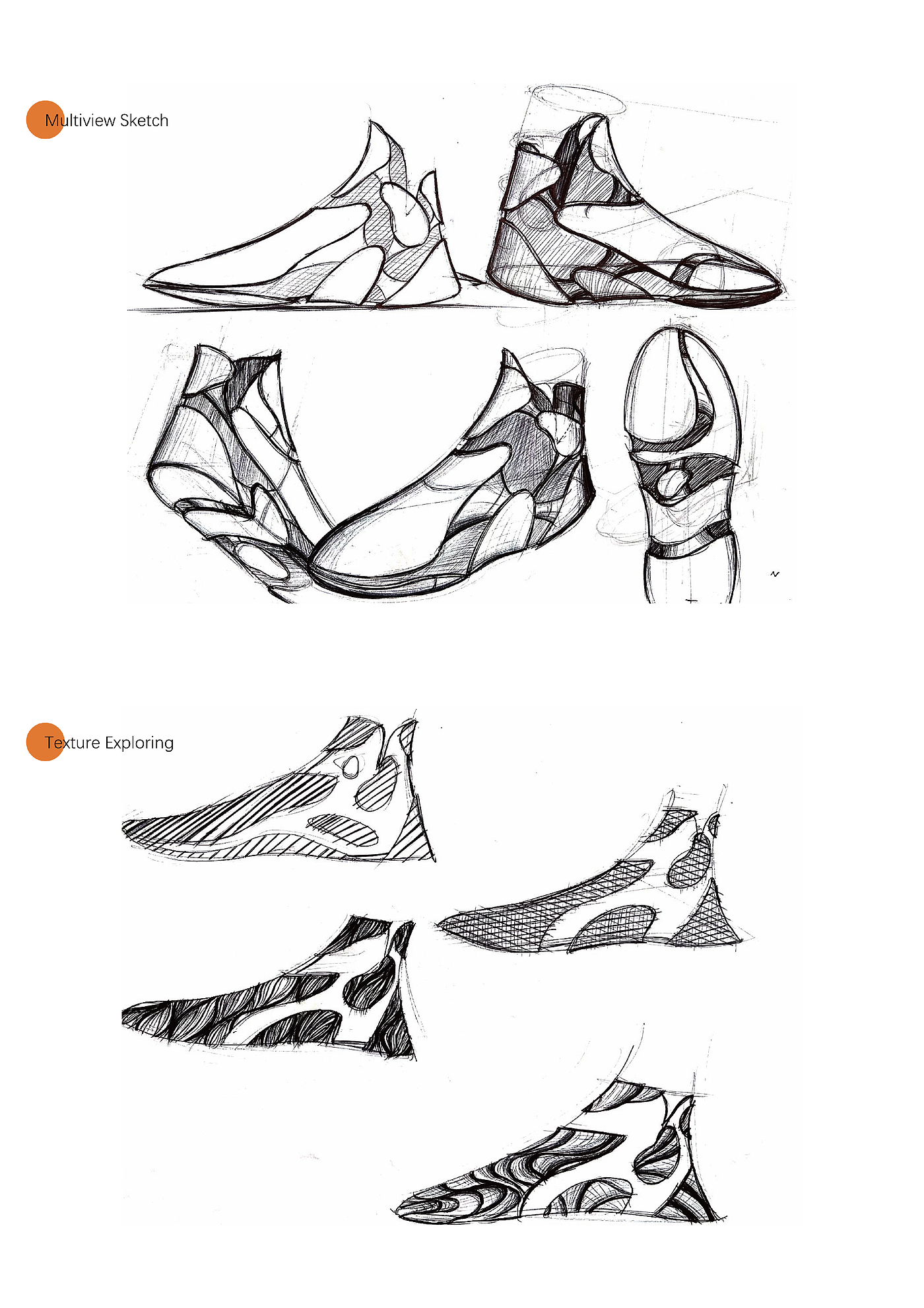 Shoe design, sneaker design，