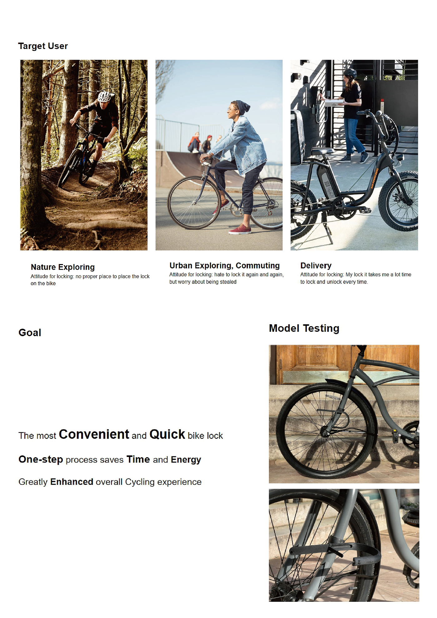 Bicycle, bicycle lock，
