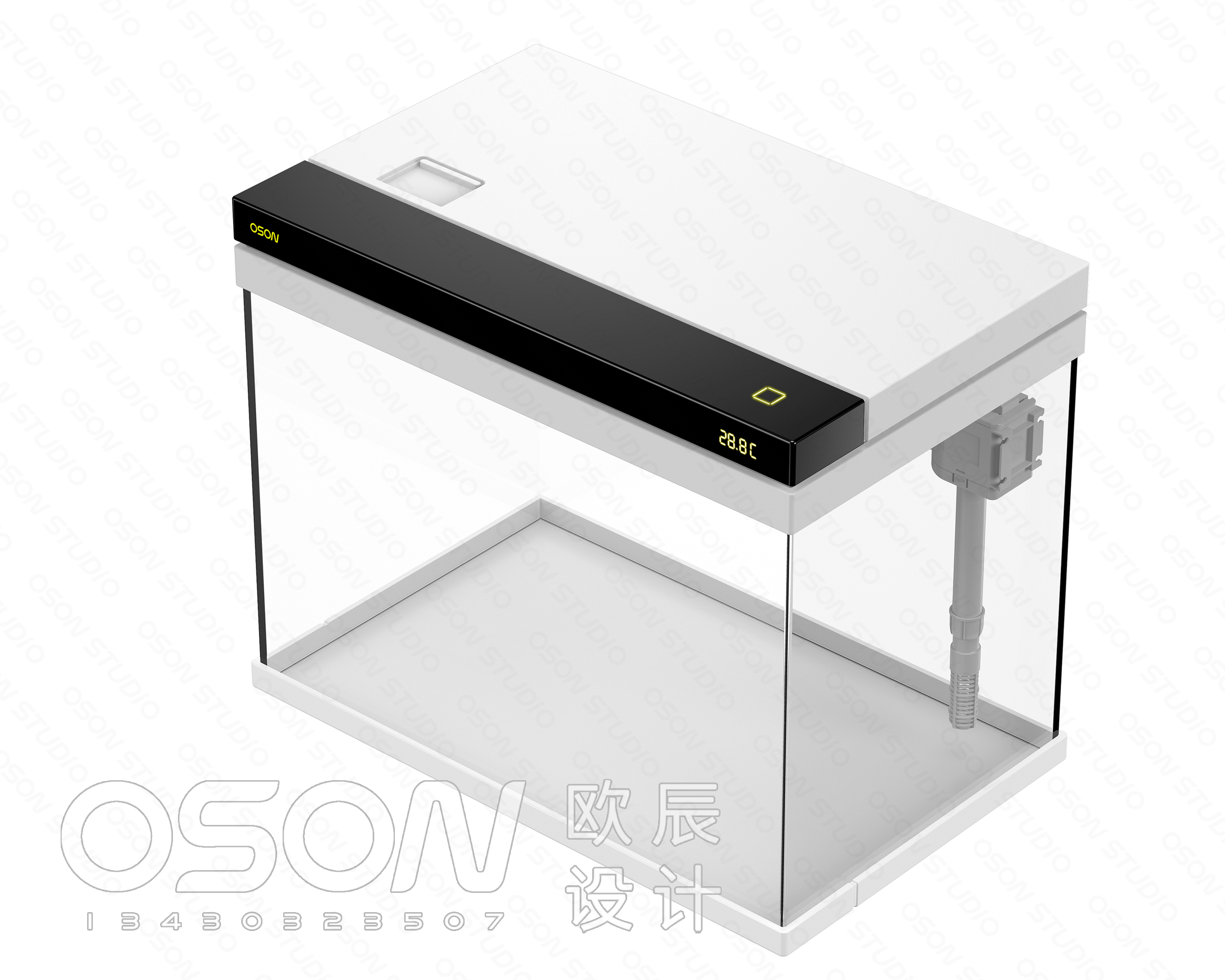 Fish tank design，Which brand of desktop fish tank is good，Desktop fish tank recommend，Aquarium fish tank，product design，Ou Chen design，industrial design，