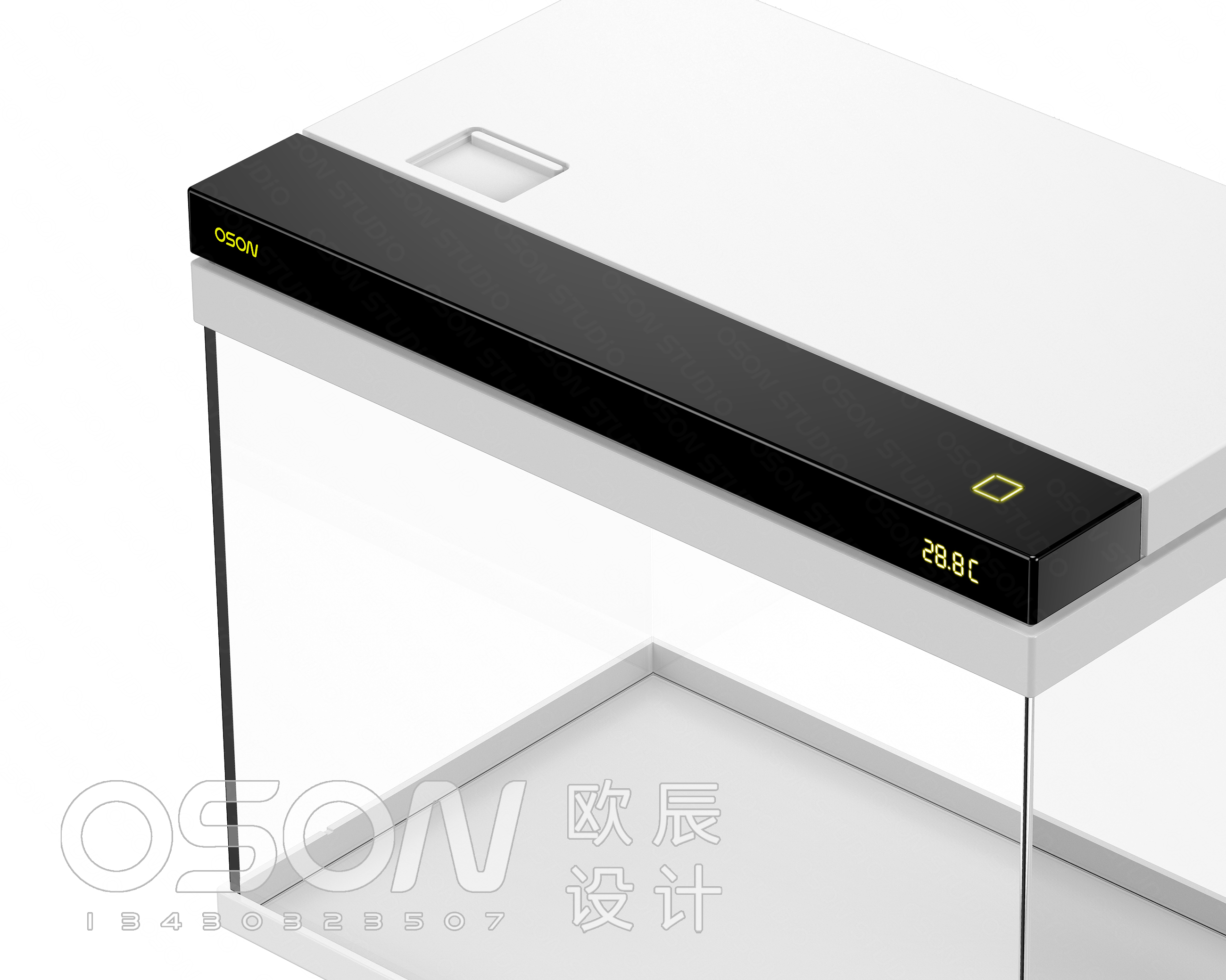 Fish tank design，Which brand of desktop fish tank is good，Desktop fish tank recommend，Aquarium fish tank，product design，Ou Chen design，industrial design，