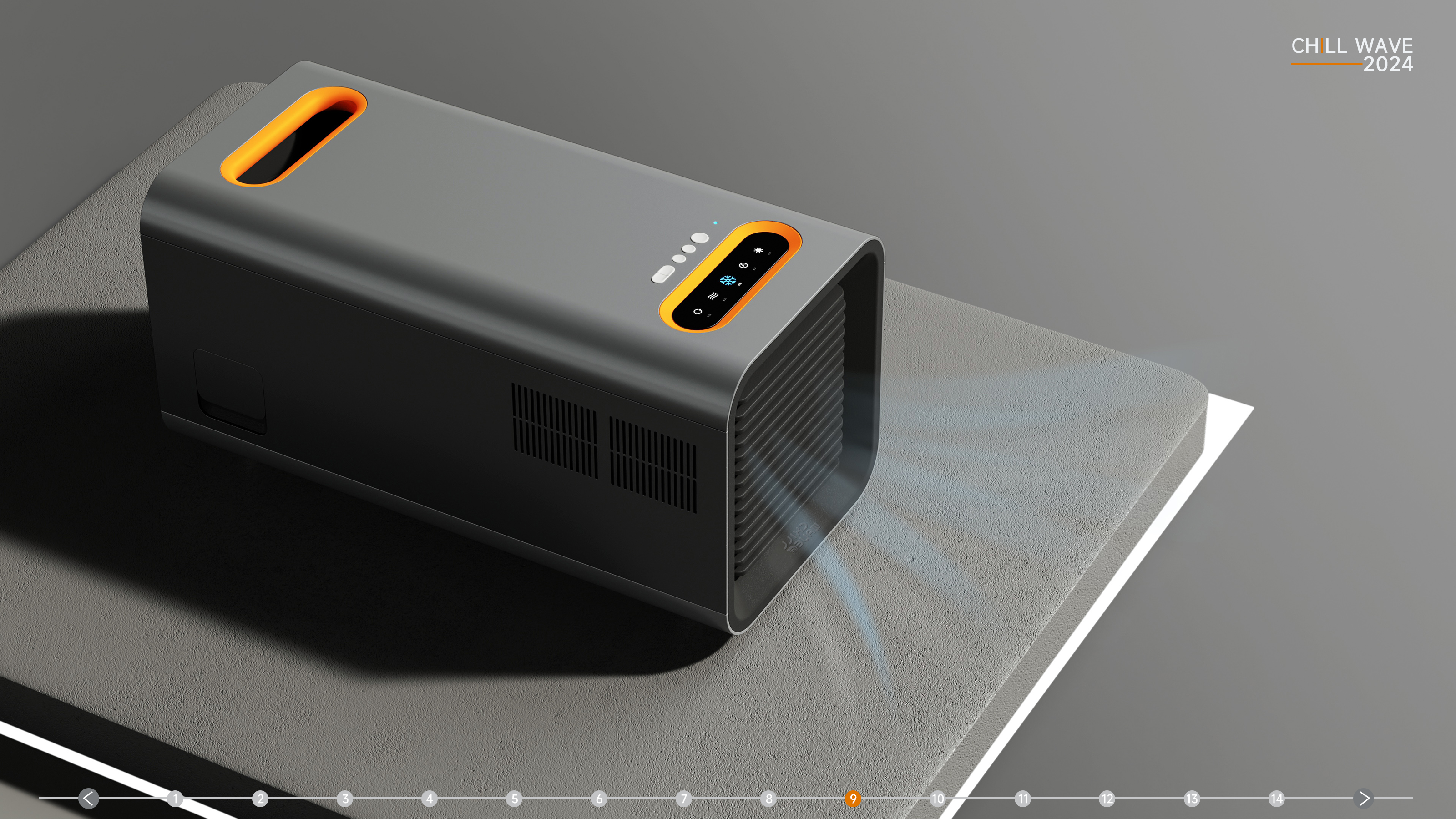 Collection of industrial design works，Product design collection，Outdoor equipment，Intelligent device，Intelligent product design，Portable air conditioner，Air conditioning design，